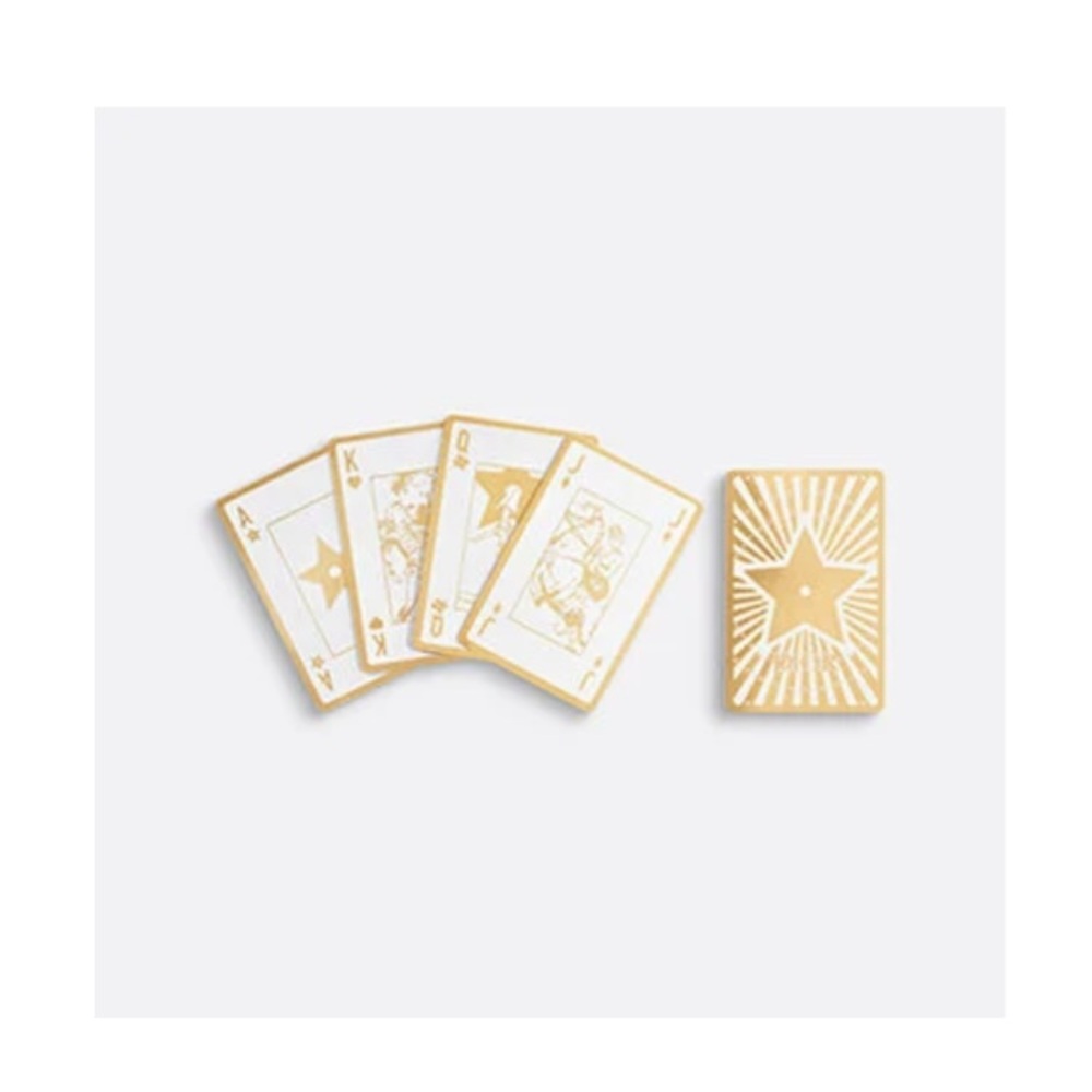 Dior limited edition Gold and White Playing Cards